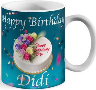 Wagwan Happy Birthday Didi Cake Ceramic Coffee With Vibrant Print Ceramic Ceramic Coffee Mug