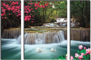 saf 6 MM MDF Waterfall Self Adhesive Digital Reprint 18 inch x 24 inch Painting
