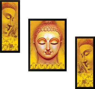 saf Buddha Ink 13.5 inch x 22 inch Painting