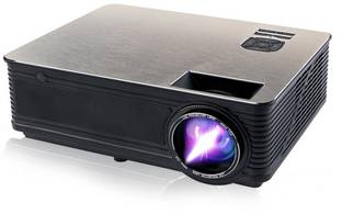 BORSSO Earth 8.1 HD LED Projector 1280*800 with 4500 Lumens, HDMI USB VGA AV (4500 lm / 2 Speaker / Remote Controller) Projector