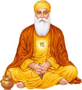 god & god's 62 cm Wahe Guru Modern Art 202 Self Adhesive Sticker