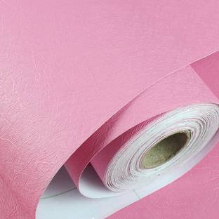WolTop 300 cm Wall Wallpaper Pink Wall DIY Embossed Self Adhesive Sticker