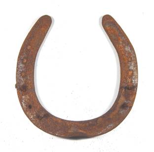 Vidagdha Original Black Horse Shoe/Kale Ghode ki Naal Decorative Showpiece  -  10 cm