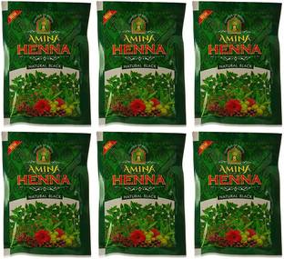 Amina Natural Black Organic Herbal Based black hair color Powder Natural Mehendi