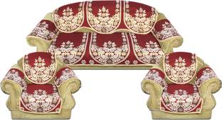 Shivkirpa Cotton Embroidered 3+2 Seater Sofa Cover