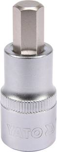 YATO YT-04385 Professional HEX 10mm shaft and 1/2 inch Drive Socket Bit with Chromium Plated for Car or Mechanical Workshop Socket Set