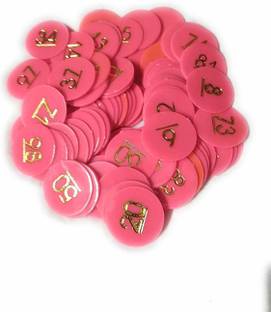 HENCO Plastic Coin/Token Pink/Orange NO. 1 to 300 Board Game Accessories
