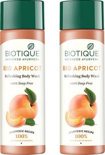 BIOTIQUE Bio Apricot Refreshing Body Wash 380ml (Pack of 2)