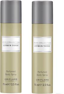 Oriflame Sweden Men's Citrus Collection Perfumed Body Spray Pack Of 2 Deodorant Spray  -  For Men