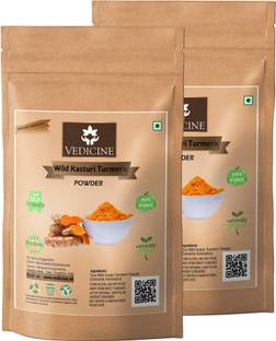 VEDICINE Oragnic Wild Amba Haldi Kasturi Turmeric Powder For Face Pack