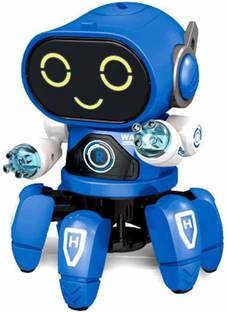 Toysale Octopus Shape Electric Robot Colorful Music Flashing Lights Dance Toy