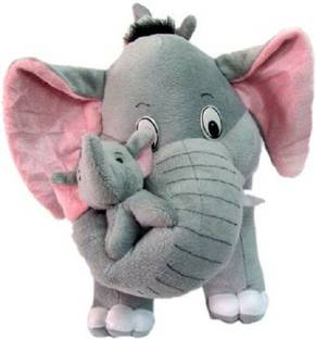 Bonding Gifts High Quality Elephant Soft Toy with 2 Babies  - 40 cm