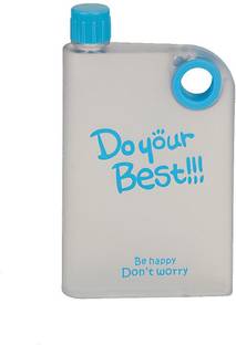 Cospex Free Food Grade Flat Ultra Slim Notebook Water Bottle 380 ml Bottle