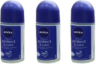 NIVEA PROTECT & CARE (PACK OF 3) Deodorant Roll-on  -  For Men & Women