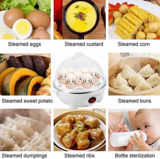 DN BROTHERS Stainless Steel Egg Cooker, Egg Boiler, Egg Poacher Electric, Egg Steamer 21 Single Layer Egg Boiler Electric Egg Cooker/Electric Egg Poacher/Milk Boiler Egg Cooker