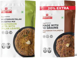 Tanawade's SMART FOOD Instant Palak Paratha, Thalipeeth Mix 380 g