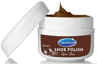 TetraClean Brown Color Shoe Polish Patent Leather, Leather, Nubuck, Synthetic Leather Shoe Cream