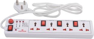 अंचोर बी पैनासोनिक 4 way 6A Universal Socket with 3 Switch & 1 Master Switch 4 सॉकेट सर्ज रक्षक