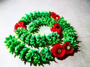 Afarza artificial flower toran for door hanging home decoration diwali decoration pack of 2 strings 5 ft (60 inch) Toran