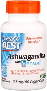 Doctor's Best Ashwagandha with Sensoril, 125 mg, 60 Veggie Caps