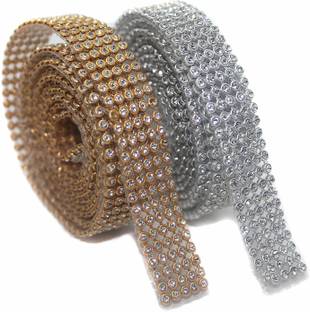 FASHION CLUSTER Making Stone Jewellery Lace Golden (Pack Of 2)