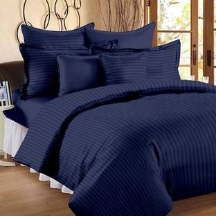 Dokarn Cotton King Flat 181 TC Striped Bedsheet