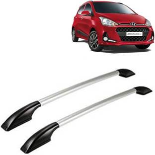 VOCADO Exclusive Car Stylish Drill free Roof Rails Black & Silver For Hyundai Gr& i10 Car Beading Roll For Bumper, Grill and Garnish Cover, Window