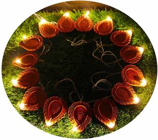 KUBER INDUSTRIES 20 LEDs 10.16 m Brown Flickering String Rice Lights