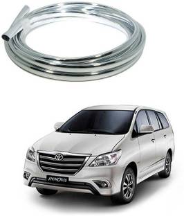 PRTEK Car Edge Guard/Door Guard Protector Door and Edges (10 Meter)(Silver) 093 Glossy Toyota Innova Side Garnish