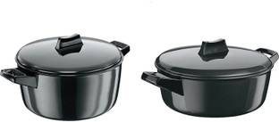 Hawkins Futura Hard Anodised Cook-n-Serve Bowl, 2 and 4 litres कुकवेयर सेट