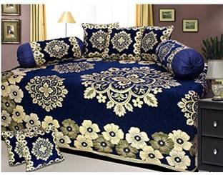 Shivkirpa Velvet Floral Diwan Set
