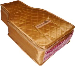 Little one High Quality Pack of 1 Satin 6inch Designer Blouse Cover Gift Organizer bag vanity pouch fun18