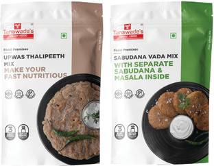 Tanawade's SMART FOOD Upwas Special , Upwas Thalipeeth, Sabudana Vada Mix Pack of 2 360 g