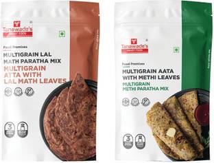 Tanawade's SMART FOOD Paratha Combo, Instant Lal Math Paratha, Methi Paratha Mix, 400 g