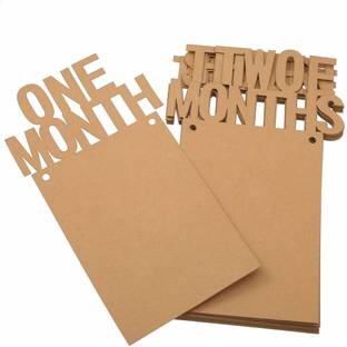 KWISH Paper Photo Folder Clip Decorations Photo Banner Monthly Photo Wall Banner