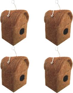 Comfort COIR BIrd House Purely Hand made set of 4 Bird House