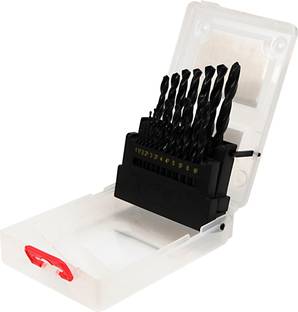 YATO YT-4462 Blade with improved drilling performance and very good centering HSS Twist Drill Set For precise drilling in steels, cast steels, non-ferrous metals, plastics with Maximum speed 3800 Improved Drilling Performance