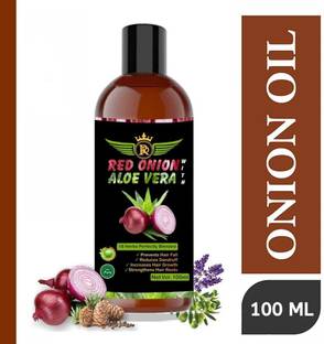 ROYAL DELIGHT Red Onion With Aloe Vera Hair Oil 100 ML with 18 Essential Oils For Men and Women Hair Oil