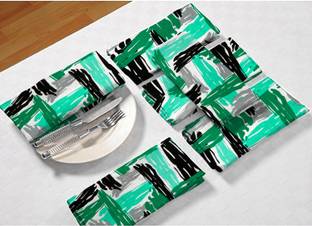 DECOTREE Brushing Turquoise Blue Blue Cloth Napkins