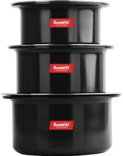 Sumeet Tope/Cookware Set with Lids with Lid 1.4 L capacity 18.2 cm diameter