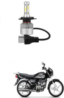 PRTEK R7-S 6000K Cree LED Super High Glow Stock Conversion Kit H4 LED Super High & Low Beam Bike Headlight Bulb 35W 8000lm 0047 Headlight Motorbike LED for Hero (12 V, 35 W)