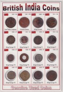 Coins & Stamps East India Company Coins 1835 to British India Coins 1947 16 Different Coins @ coinstamp.in Ancient Coin Collection