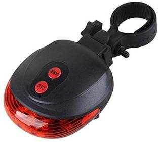 LAFILLETTE 5 Led And 2 Laser Beam-Bicycle Back Rear Road Safety Taillight LED Rear Break Light