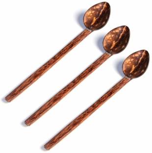 Sahya Dale Coconut shell Tea Spoon Small Wooden Tea Spoon Set