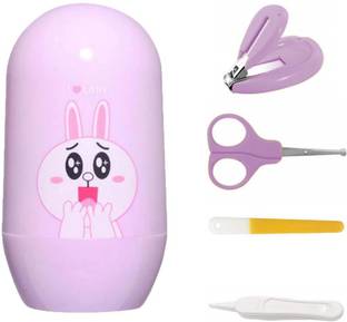 Miss & Chief by Flipkart Baby Infant and Toddler Grooming Kit with Scissors (Purple Rabbit)