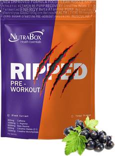NUTRABOX RIPPED Pre Workout Gym Supplement to Boost Your Energy & Performance with Creatine