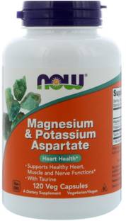 Now Foods Magnesium & Potassium Aspartate, 120 Capsules
