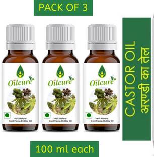 oilcure Pure Cold Pressed Castor Oil (Edible)