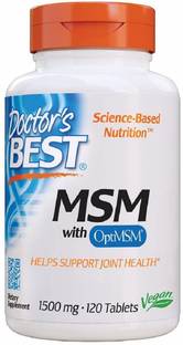 Doctor's Best MSM with OptiMSM, 1,500 mg, 120 Tablets