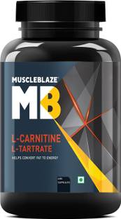 MUSCLEBLAZE L-Carnitine L-Tartrate, 500mg L-Carnitine, Helps Convert Fat into Energy